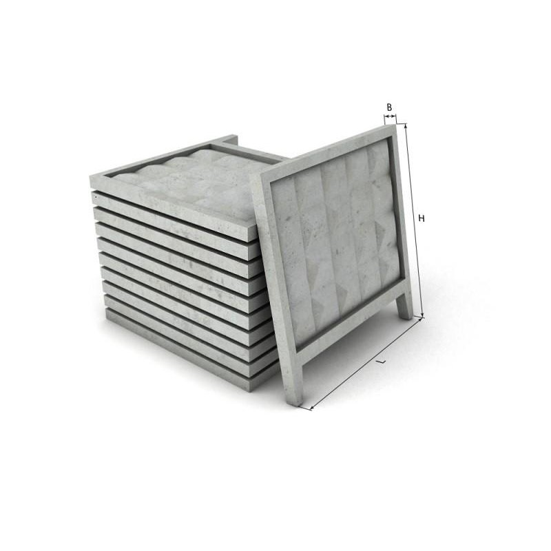 Плита забора ПО-9